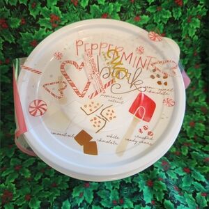 CWC Christmas Food Storage Containers Peppermint Bark NWT